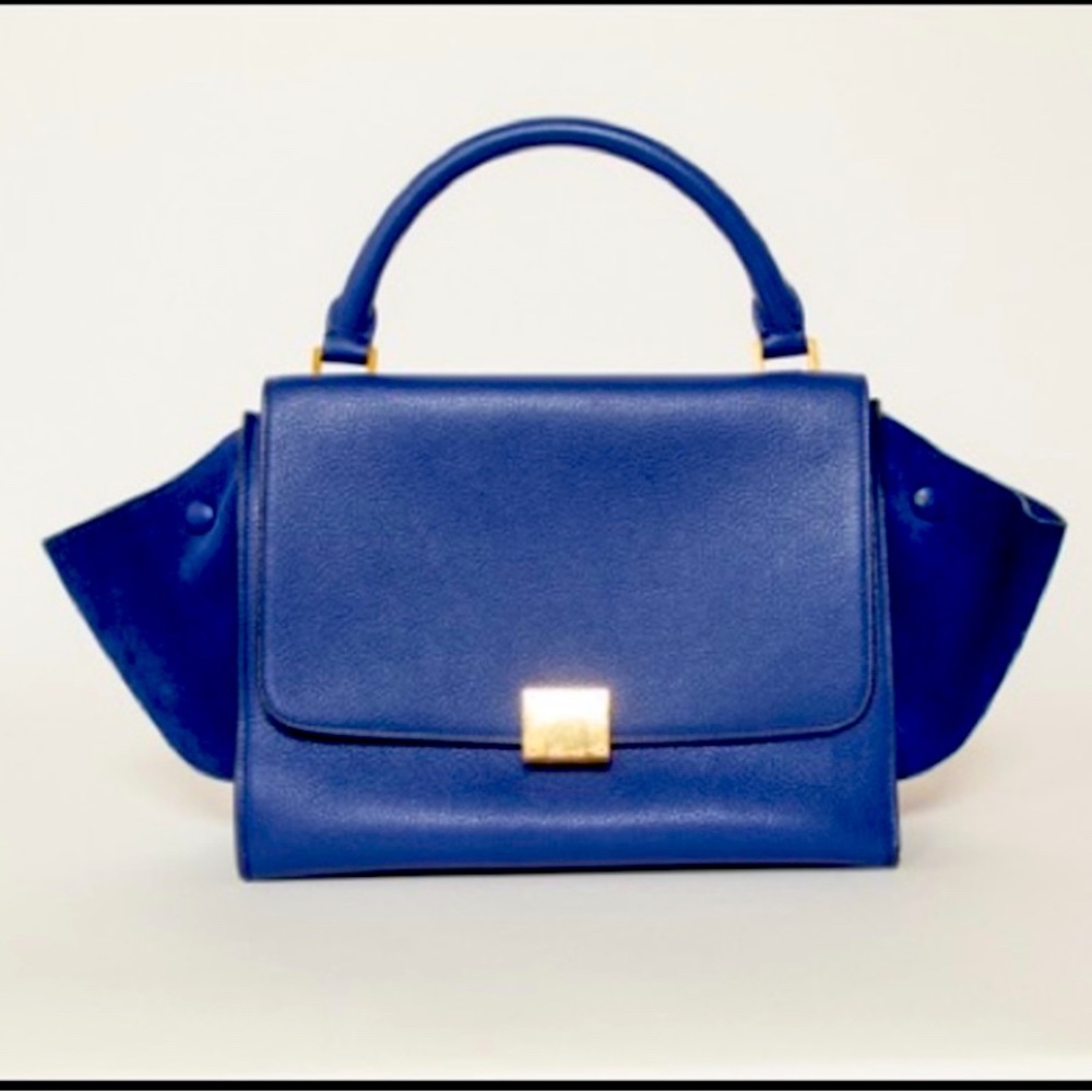 Celine Tranpeze bag royal blue, dust bag included